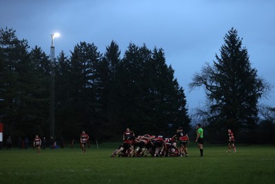 061225 - Llangennech v Brecon - WRU Premiership - Scrum