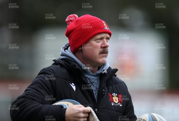 061225 - Llangennech v Brecon - WRU Premiership - Llangennech RFC Head Coach Ian Jones