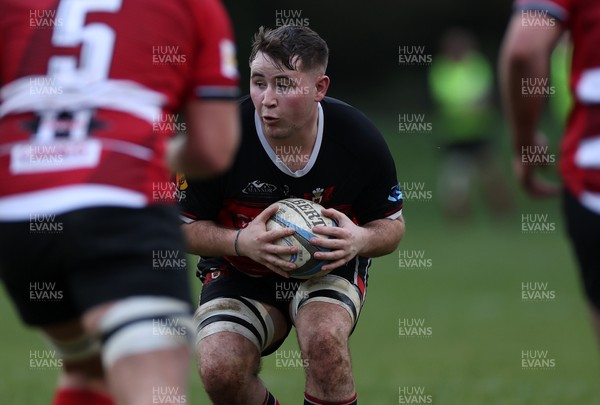 061225 - Llangennech v Brecon - WRU Premiership - Finley Cooke of Llangennech 