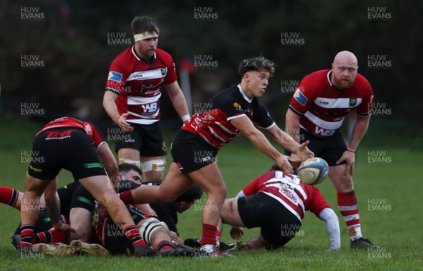 061225 - Llangennech v Brecon - WRU Premiership - Tom Morgan of Llangennech 