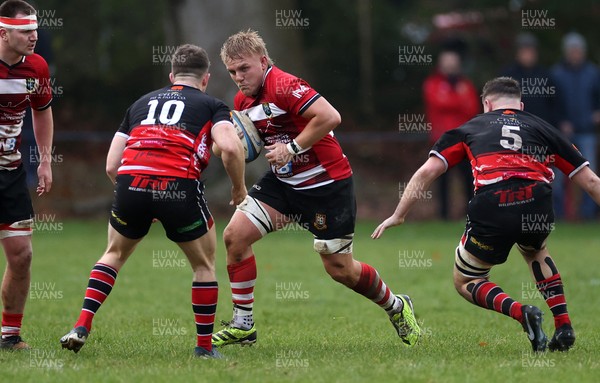 061225 - Llangennech v Brecon - WRU Premiership - Chad Thomas of Brecon 