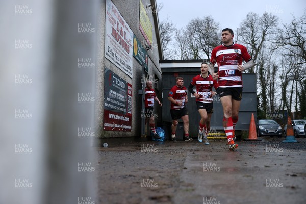 061225 - Llangennech v Brecon - WRU Premiership - Brecon come on for the second half