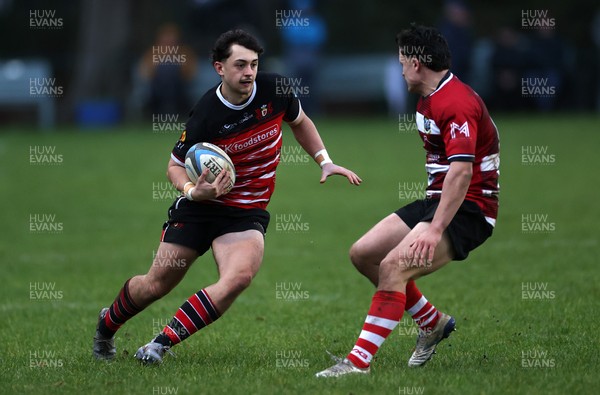 061225 - Llangennech v Brecon - WRU Premiership - Tiaan Evans of Llangennech 
