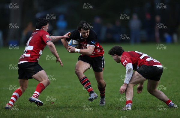 061225 - Llangennech v Brecon - WRU Premiership - Tiaan Evans of Llangennech 
