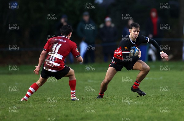061225 - Llangennech v Brecon - WRU Premiership - Luke Davies of Llangennech 