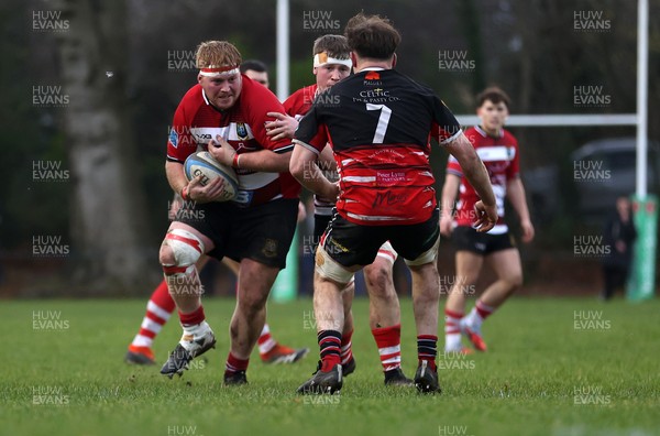 061225 - Llangennech v Brecon - WRU Premiership - Josh Prichard of Brecon 