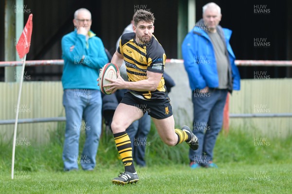 290417 Llangennech v Kidwelly - WRU National League 1 West - Robin Davies of Kidwelly on the attack 