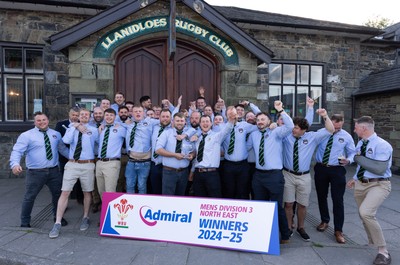 090525 - Llanidloes RFC League Presentation - Llanidloes RFC celebrate winning the WRU Admiral Mens Division 3 North East League