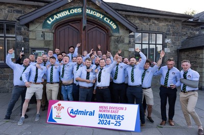 090525 - Llanidloes RFC League Presentation - Llanidloes RFC celebrate winning the WRU Admiral Mens Division 3 North East League