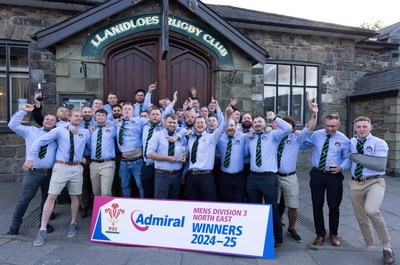 090525 - Llanidloes RFC League Presentation - Llanidloes RFC celebrate winning the WRU Admiral Mens Division 3 North East League
