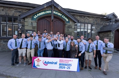 090525 - Llanidloes RFC League Presentation - Llanidloes RFC celebrate winning the WRU Admiral Mens Division 3 North East League