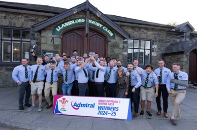 090525 - Llanidloes RFC League Presentation - Llanidloes RFC celebrate winning the WRU Admiral Mens Division 3 North East League