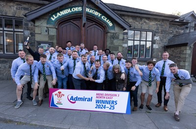 090525 - Llanidloes RFC League Presentation - Llanidloes RFC celebrate winning the WRU Admiral Mens Division 3 North East League