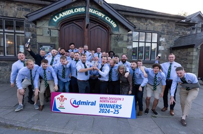 090525 - Llanidloes RFC League Presentation - Llanidloes RFC celebrate winning the WRU Admiral Mens Division 3 North East League