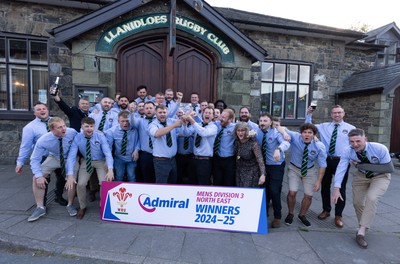 090525 - Llanidloes RFC League Presentation - Llanidloes RFC celebrate winning the WRU Admiral Mens Division 3 North East League