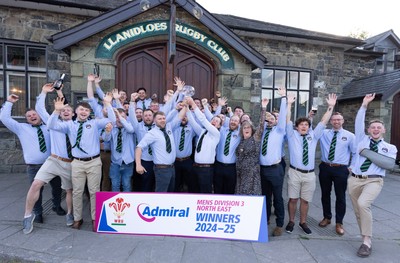 090525 - Llanidloes RFC League Presentation - Llanidloes RFC celebrate winning the WRU Admiral Mens Division 3 North East League