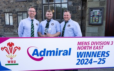 090525 - Llanidloes RFC League Presentation - Llanidloes RFC celebrate winning the WRU Admiral Mens Division 3 North East League