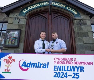 090525 - Llanidloes RFC League Presentation - Llanidloes RFC celebrate winning the WRU Admiral Mens Division 3 North East League