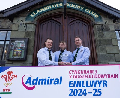 090525 - Llanidloes RFC League Presentation - Llanidloes RFC celebrate winning the WRU Admiral Mens Division 3 North East League