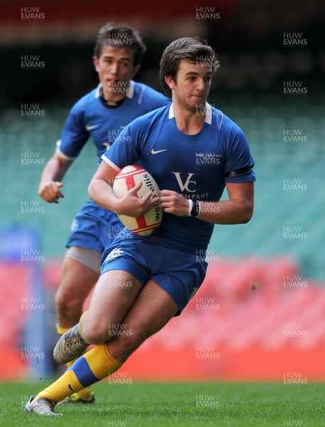 06.04.11 - Llanishen High School v Ysgol Bro Morgannwg - WSRU Senior Gullivers Sports Travel Final 2011 - Dylan Casella of Llanishen. 