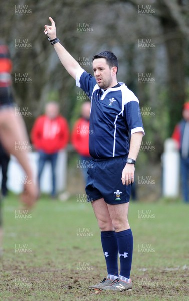 140117 - Llanishen v Pwllheli - WRU National Plate -  Referee Thomas Spurrier