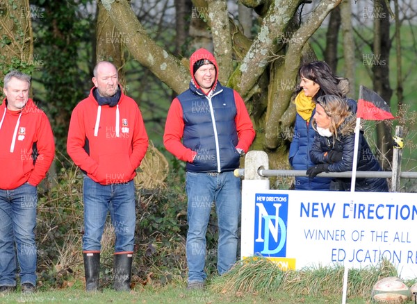 140117 - Llanishen v Pwllheli - WRU National Plate -  Gareth Nicholas (centre), head coach of Llanishen