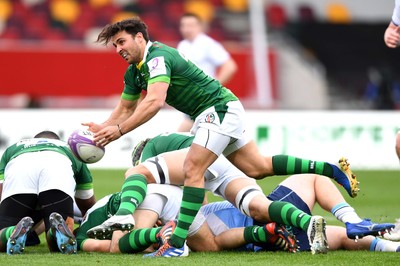 020421 - London Irish v Cardiff Blues - European Rugby Challenge Cup - Nick Phipps of London Irish gets the ball away