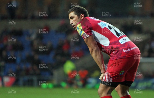 030213 London Welsh v Dragons - LV= Cup - Gavin Henson of London Welsh despairs as his team slump to a defeat 