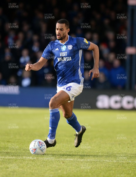 080220 - Luton Town v Cardiff City - Sky Bet Championship -  Curtis Nelson of Cardiff