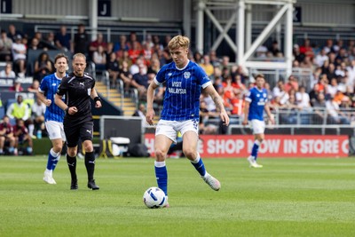 230825 - Luton Town v Cardiff City - Sky Bet League 1 - Cardiff City’s Joel Bagan 