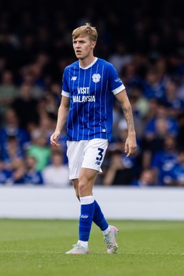 230825 - Luton Town v Cardiff City - Sky Bet League 1 - Cardiff City’s Joel Bagan