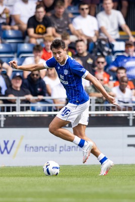 230825 - Luton Town v Cardiff City - Sky Bet League 1 - Cardiff City’s Rubin Colwill