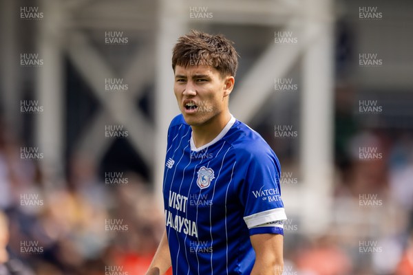 230825 - Luton Town v Cardiff City - Sky Bet League 1 - Cardiff City’s Rubin Colwill 