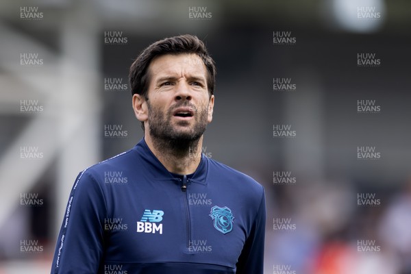 230825 - Luton Town v Cardiff City - Sky Bet League 1 - Cardiff City manager Brian Barry Murphy