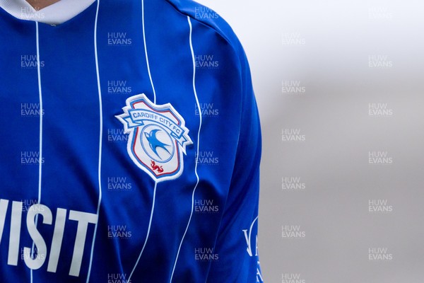 230825 - Luton Town v Cardiff City - Sky Bet League 1 - The Cardiff City club crest