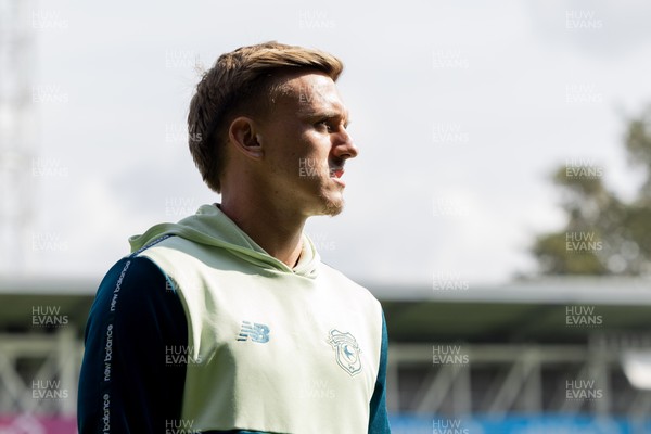 230825 - Luton Town v Cardiff City - Sky Bet League 1 - Cardiff City’s Eli King