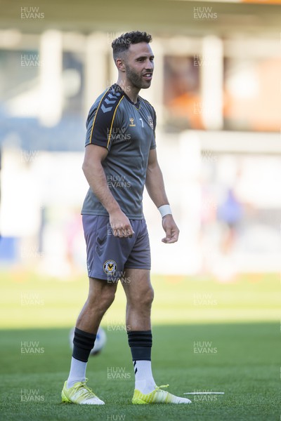 090822 - Luton Town v Newport County - Carabao Cup - Robbie Willmott of Newport County 