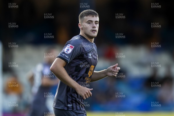 090822 - Luton Town v Newport County - Carabao Cup - Lewis Collins of Newport County