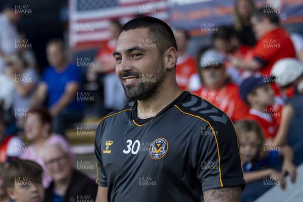 090822 - Luton Town v Newport County - Carabao Cup - Nick Townsend of Newport County