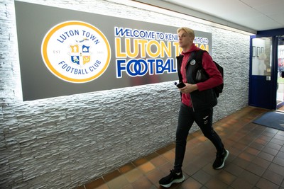 040323 - Luton Town v Swansea City - Sky Bet Championship - Swansea City squad arrives at Kenilworth Road