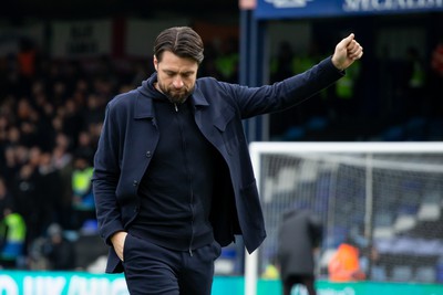 040323 - Luton Town v Swansea City - Sky Bet Championship - Russell Martin of Swansea City gestures