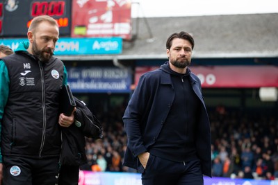 040323 - Luton Town v Swansea City - Sky Bet Championship - Russell Martin of Swansea City gestures