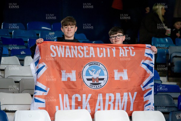040323 - Luton Town v Swansea City - Sky Bet Championship - Swansea City fans