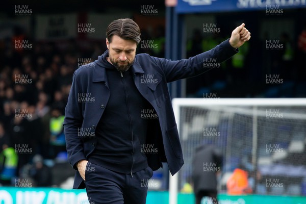 040323 - Luton Town v Swansea City - Sky Bet Championship - Russell Martin of Swansea City gestures