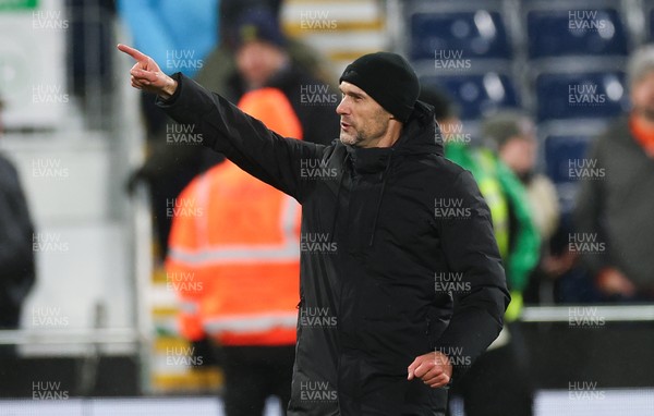 071224 Luton Town v Swansea City, EFL Sky Bet Championship - Swansea City head coach Luke Williams at the end of the match