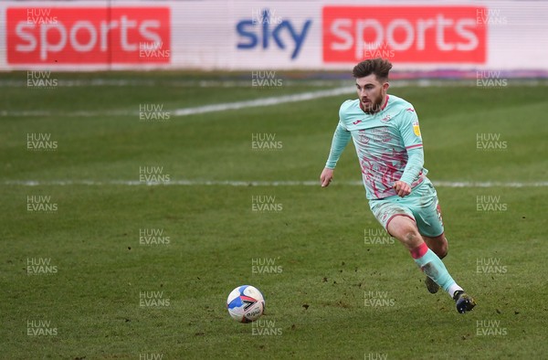 130321 - Luton Town v Swansea City - Sky Bet Championship - Ryan Manning of Swansea City in action during this afternoon's game 