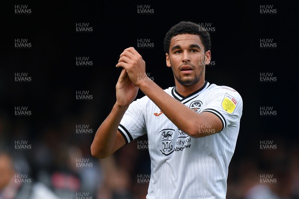 180921 - Luton Town v Swansea City - Sky Bet Championship - Ben Cabango of Swansea City at the final whistle