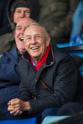 241026 - Cardiff v Bridgend Ravens - Super Rygbi Cymru (SRC) -  WRU chairman Lyndon Faulkner watches the game from the stand