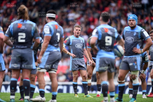 141018 - Lyon v Cardiff Blues - European Rugby Champions Cup - Gareth Anscombe of Cardiff Blues
