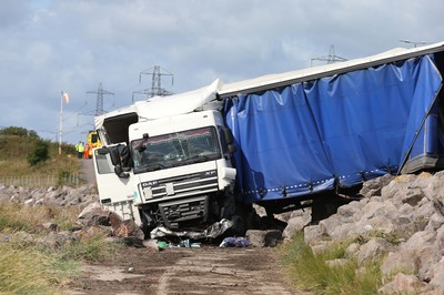 M4 Severn Bridge Lorry Crash 040919